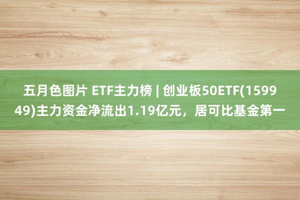 五月色图片 ETF主力榜 | 创业板50ETF(159949)主力资金净流出1.19亿元，居可比基金