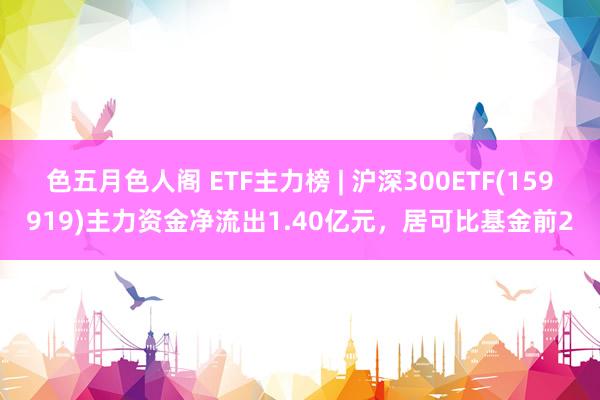 色五月色人阁 ETF主力榜 | 沪深300ETF(159919)主力资金净流出1.40亿元，居可比基
