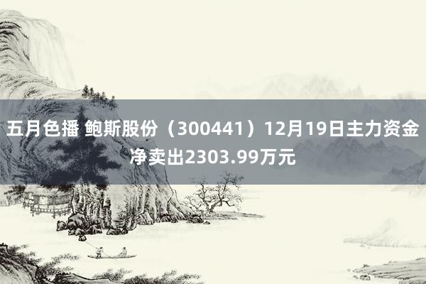 五月色播 鲍斯股份（300441）12月19日主力资金净卖出2303.99万元