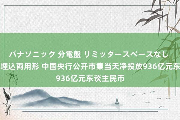 パナソニック 分電盤 リミッタースペースなし 露出・半埋込両用形 中国央行公开市集当天净投放936亿