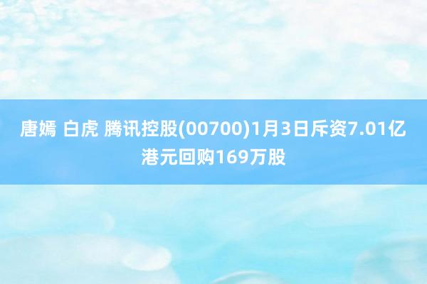 唐嫣 白虎 腾讯控股(00700)1月3日斥资7.01亿港元回购169万股