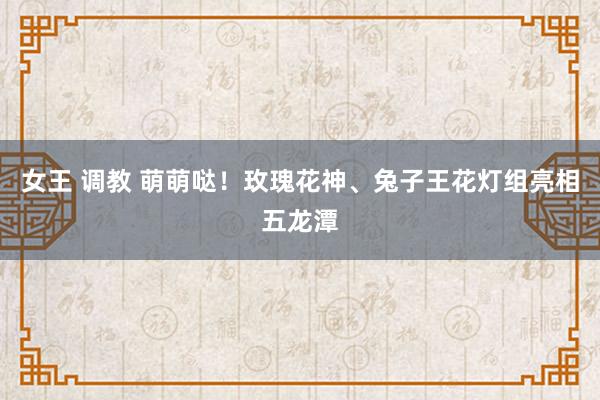 女王 调教 萌萌哒！玫瑰花神、兔子王花灯组亮相五龙潭