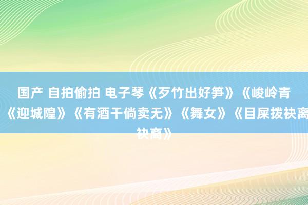 国产 自拍偷拍 电子琴《歹竹出好笋》《峻岭青》《迎城隍》《有酒干倘卖无》《舞女》《目屎拨袂离》