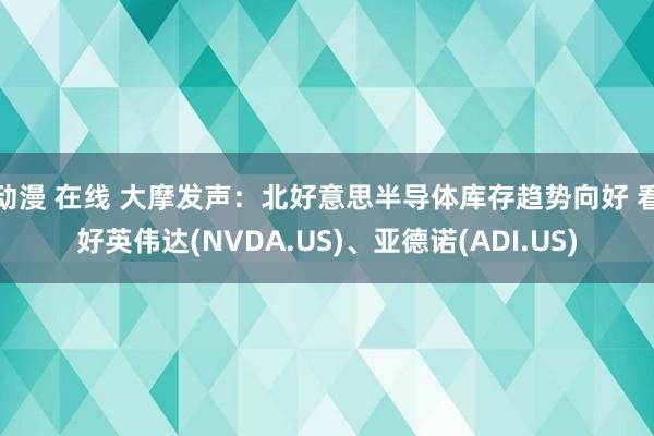 动漫 在线 大摩发声：北好意思半导体库存趋势向好 看好英伟达(NVDA.US)、亚德诺(ADI.US