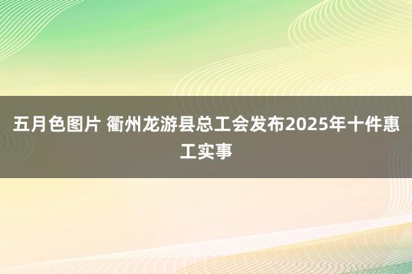 五月色图片 衢州龙游县总工会发布2025年十件惠工实事