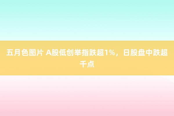 五月色图片 A股低创举指跌超1%，日股盘中跌超千点
