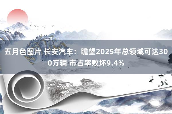 五月色图片 长安汽车：瞻望2025年总领域可达300万辆 市占率败坏9.4%