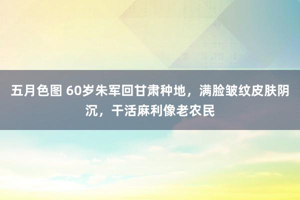 五月色图 60岁朱军回甘肃种地，满脸皱纹皮肤阴沉，干活麻利像老农民