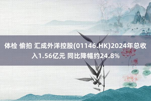 体检 偷拍 汇成外洋控股(01146.HK)2024年总收入1.56亿元 同比降幅约24.8%