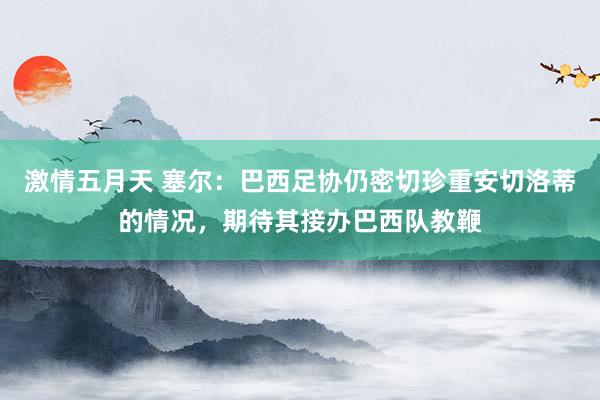 激情五月天 塞尔：巴西足协仍密切珍重安切洛蒂的情况，期待其接办巴西队教鞭