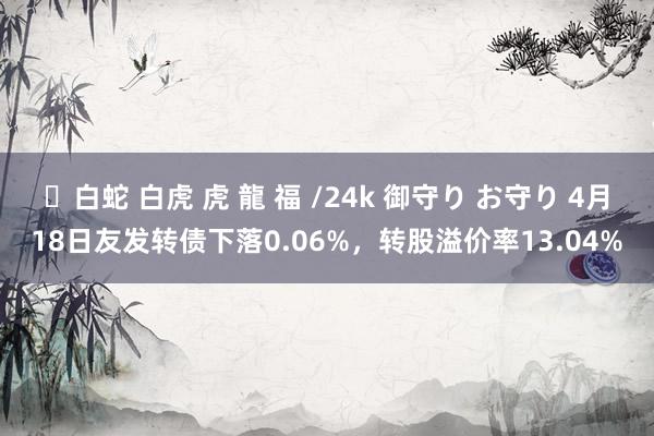 ✨白蛇 白虎 虎 龍 福 /24k 御守り お守り 4月18日友发转债下落0.06%，转股溢价率13