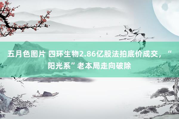 五月色图片 四环生物2.86亿股法拍底价成交，“阳光系”老本局走向破除